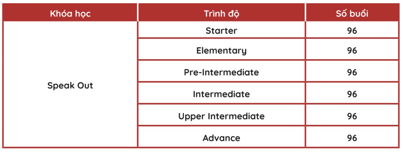Lộ trình khoá Speak Out - American Study
