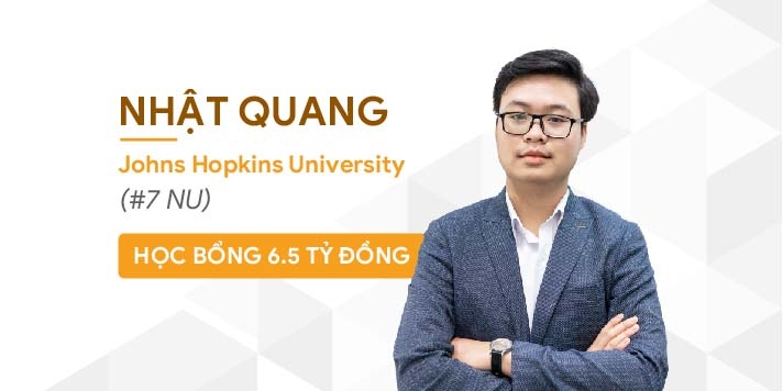 Phạm Nhật Quang giành học bổng 6.5 tỷ Đại Học Johns Hopkins Top 7 Mỹ