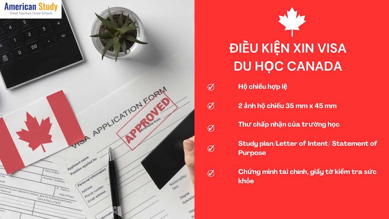 Điều kiện du học Canada về Visa