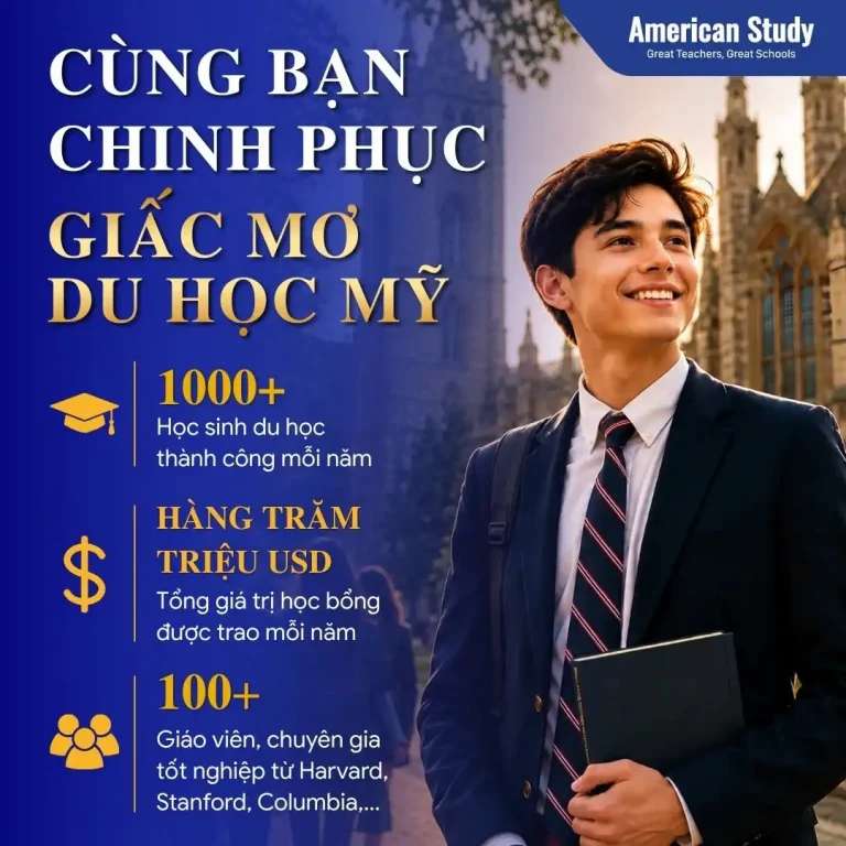 Nhận Tư Vấn Du Học Mỹ 1 - 1 Cùng American Study