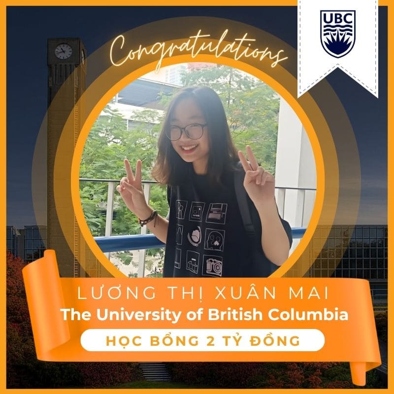Lương Thị Xuân Mai xuất sắc dành học bổng 2 tỷ vào đại học British Columbia, Canada