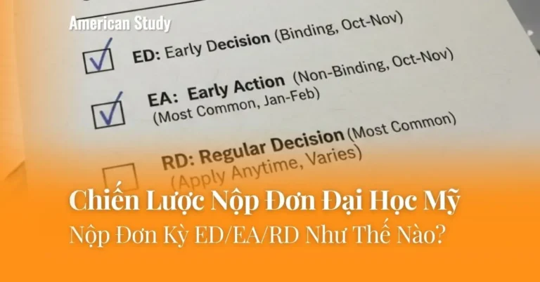 Chiến Lược Nộp Đơn Đại Học Mỹ: Nộp Đơn Kỳ ED/EA/RD Như Thế Nào Để Trúng Tuyển