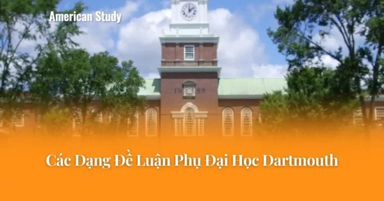Các Dạng Đề Luận Phụ Đại Học Dartmouth
