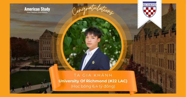 Từ Chuyến Đi Đến Chợ Nổi Đến Hồ Sơ Với Tư Duy Đa Chiều Giúp Tạ Gia Khánh Trúng Tuyển Đại Học Richmond Với Học Bổng 6,4 Tỷ Đồng