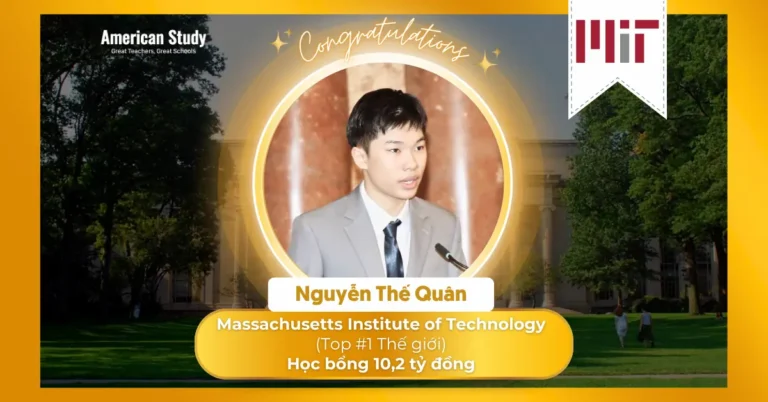 Nguyễn Thế Quân Chinh Phục Học Bổng 10,2 Tỷ Từ Đại Học MIT