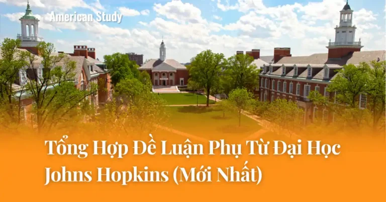 Tổng Hợp Đề Luận Phụ Đại Học Johns Hopkins