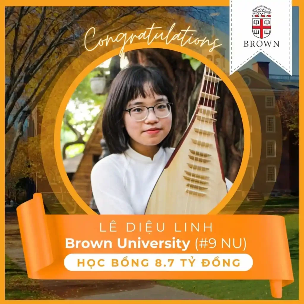 Lê Diệu Linh trúng tuyển Đại học Brown
