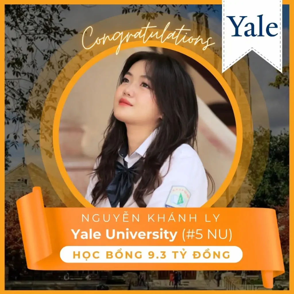 Nguyễn Khánh Ly trúng tuyển Đại học Yale