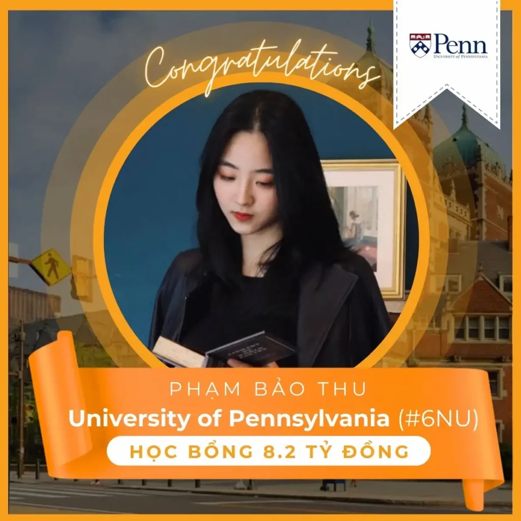 Phạm Bảo Thu trúng tuyển Đại học Pennsylvania
