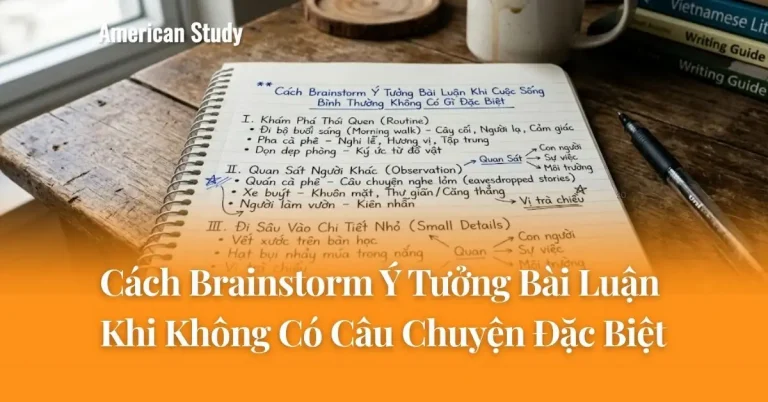 Cách Brainstorm Ý Tưởng Bài Luận Khi Cuộc Sống Bình Thường Không Có Gì Đặc Biệt