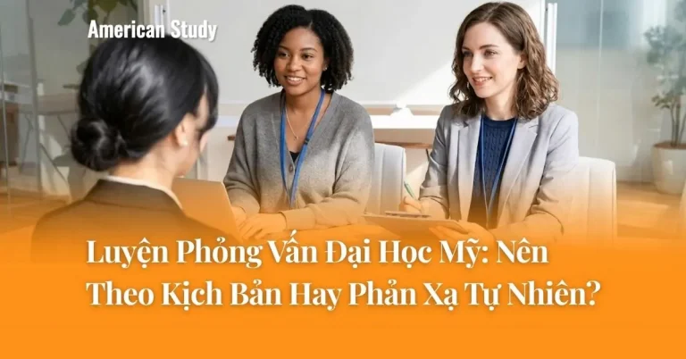 Luyện Phỏng Vấn Với Đại Học Mỹ: Nên Theo Kịch Bản Hay Phản Xạ Tự Nhiên?